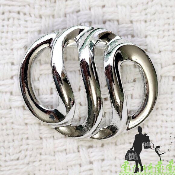 BFD Silver Toned Vintage Pin/Brooch - Picture 1 of 6